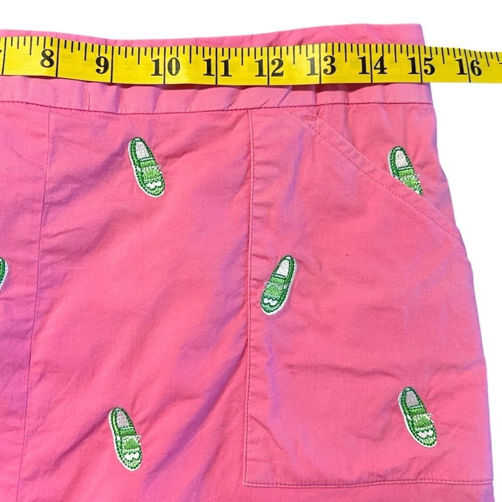 Vtg Lilly Pulitzer Womens Golf Skort Sz 8 Embroidered Golf Shoe Preppy Resort - Picture 4 of 8